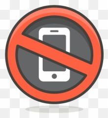 No Mobile Phones Emoji Clipart Free Download Transparent - Prohibido Telefono Png Animados