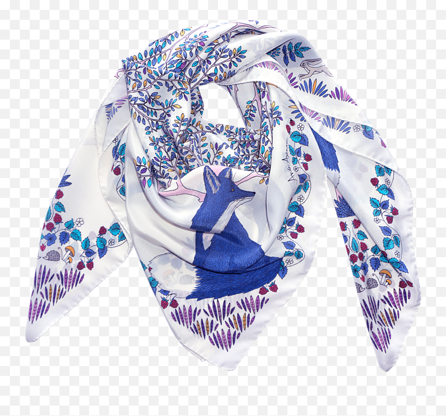 The Enchanted Forest Blue - Hoodie Png,Scarf Transparent Background