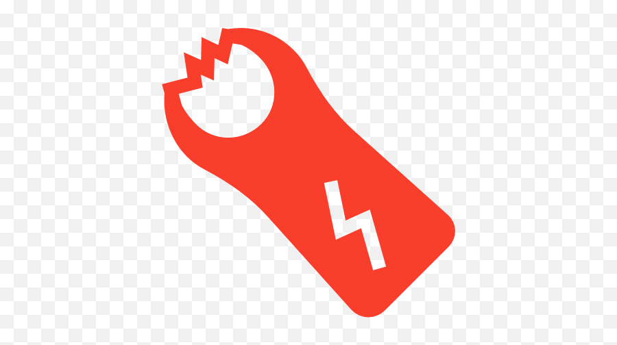 Electrical Police Shock Taser Icon - Security Double Color Png,Red Cost Icon