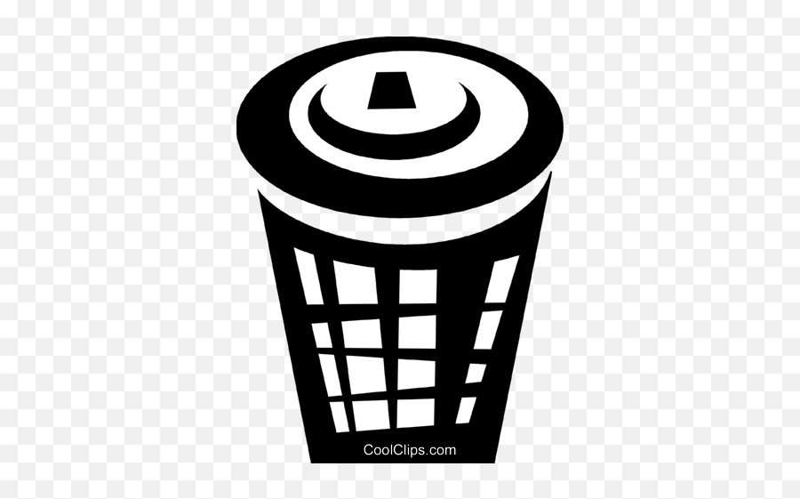 Garbage Can Royalty Free Vector Clip Art Illustration - Illustration Png,Trash Can Icon Vector