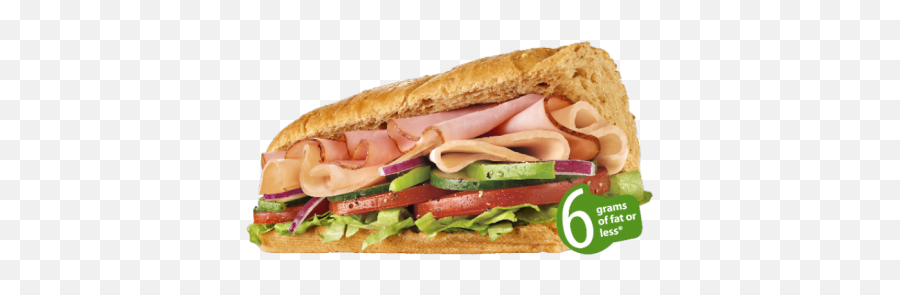 Menu - Subway Turkey And Ham Subway Png,Sub Sandwich Png