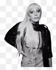 Lady Gaga 2015 Png 7 Image - Black And White