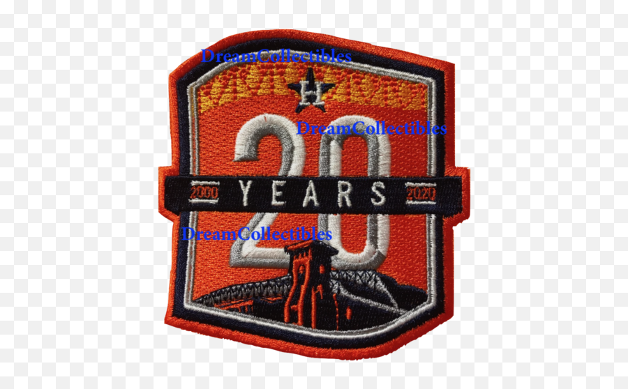 Houston Astros 20 Years Patch Stadium Minute Maid Iron - Emblem Png,Astros Png