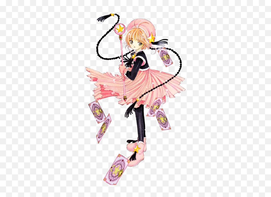 Final Pink And Black Star Costume Cardcaptor Sakura Wiki - Manga Pink Png,Black Star Png