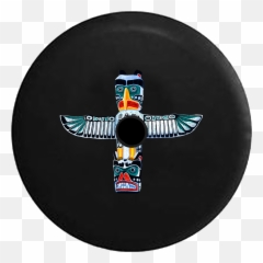 2018 2019 Wrangler Jl Backup Camera Totem Pole Spirit Animals Native American God Spare Tire Cover For Jeep Rv 33 Inch - Stanley Park Png,Totem Pole Png