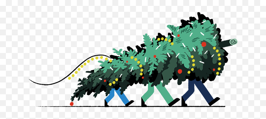 Cartoon Christmas Tree Png - What Itu0027s Like To Sling Illustration,Cartoon Tree Png