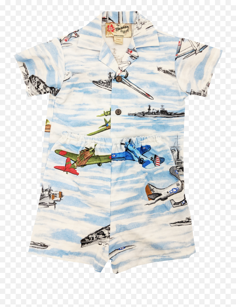 Toddler Ships Planes Aloha Shirt With - Aircraft Png,Hawaiian Shirt Png