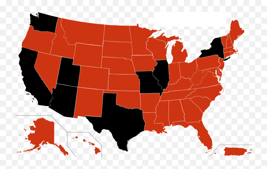 United States Map - Blank Wikipedia Us Map Png,United States Map Transparent