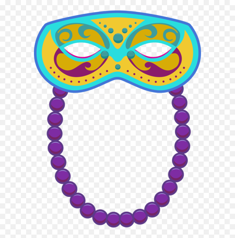 Download Mardi Gras Beads Clipart - Mardi Gras In New Orleans Clipart Png,Mardi Gras Beads Png