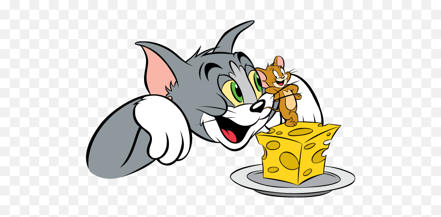 Jerry Cheese Transparent Png - Tom And Jerry With Cheese,Tom And Jerry Transparent