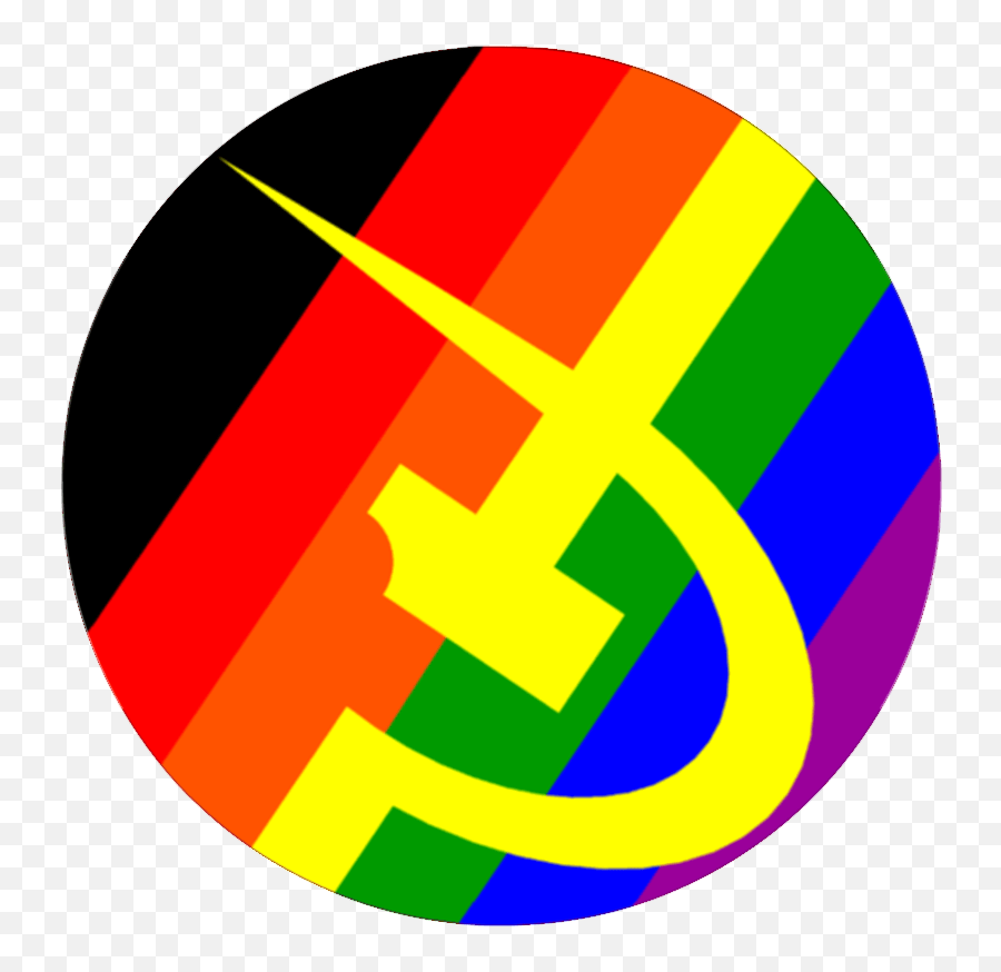 Pride Flag With Hammer And Sickle - Circle Png,Pride Flag Png
