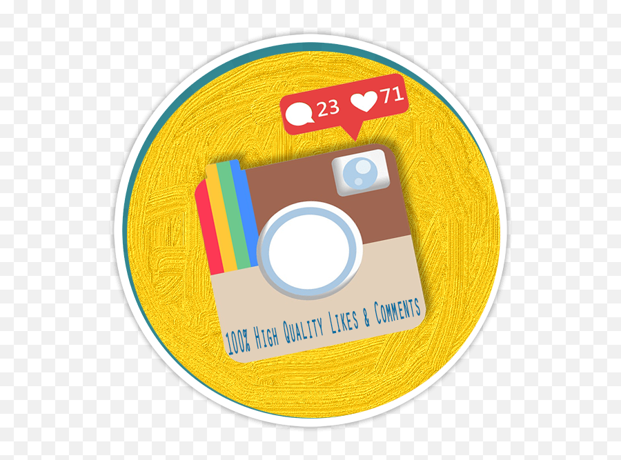 Download Buy Like Comments Instagram - Instagram Png Image Circle,Instagram Image Png