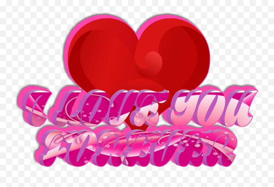 Download Love Heart 3d Red Forever - Heart Full Size Forever Love Hearts Png,3d Heart Png