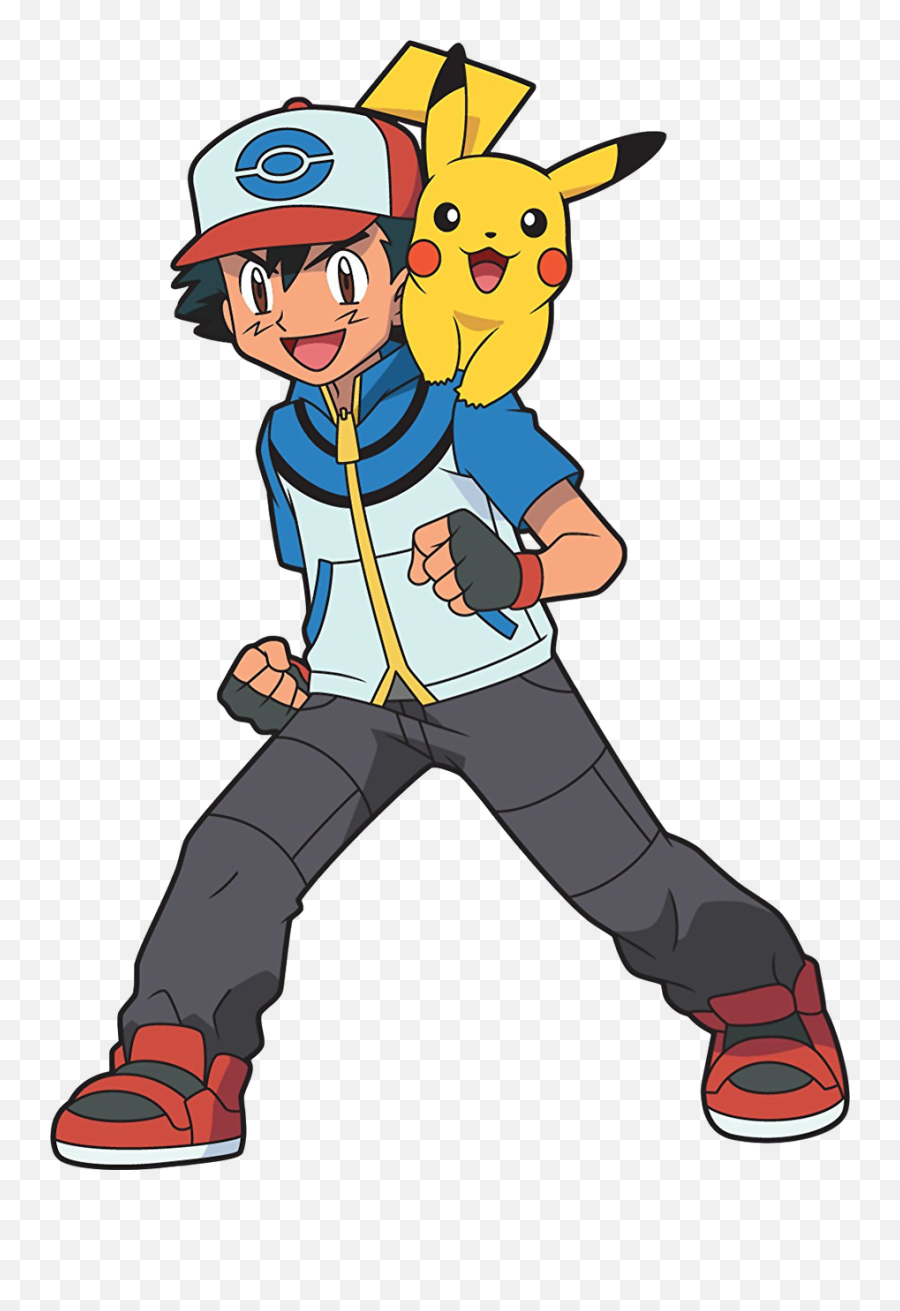 Download Cute Pikachu Clipart - Pokemon Black And White Ash Png,Ash Ketchum Transparent