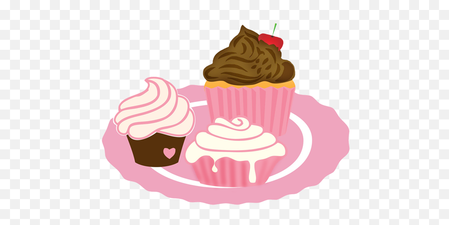 Download Cupcake Clipart Free - Tea And Cakes Clip Art Png,Cupcake Clipart Png