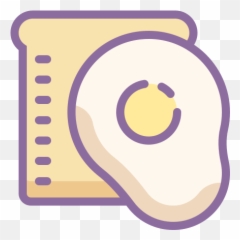 Sandwich With Fried Egg Icon - Clip Art Png,Fried Egg Png