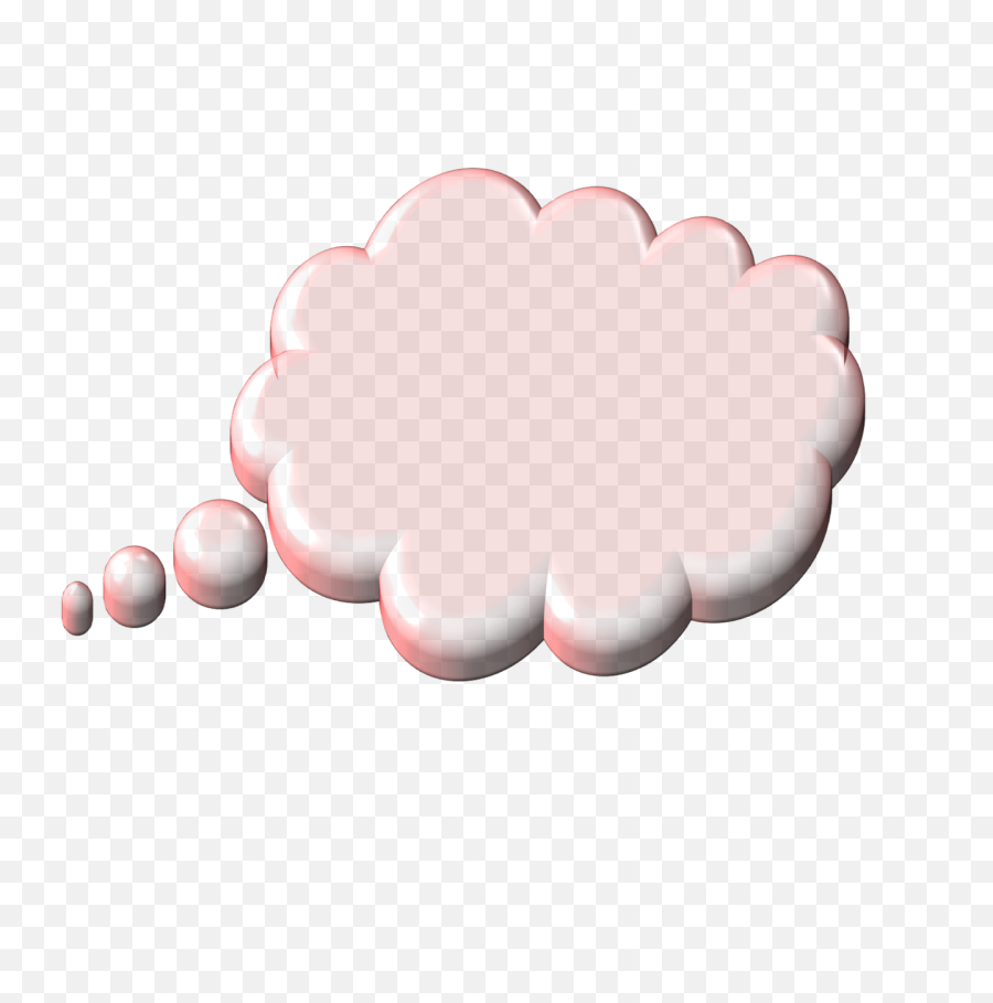 Speech Bubble Thought - 3d Thought Bubble Png,Think Bubble Png