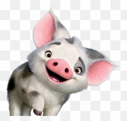 Disney Art - Moana Pig Png