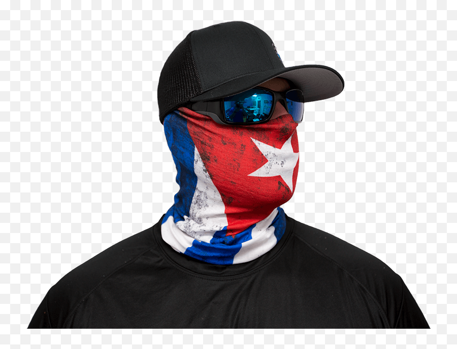 Download Hd Cuba Flag Salt Armour Sa Co Buff Neck Gaiter - Mask Cuba Png,Cuban Flag Png