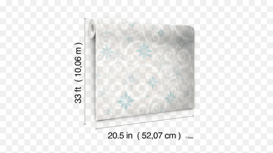 Dy0156 York Disney Frozen Snowflake Scroll Off White Blue Wallpaper - Circle Png,Frozen Snowflake Png