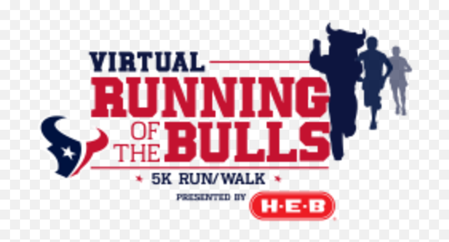 Virtual Running Of The Bulls 5k Presented By H - Eb Houston Houston Texans Png,Bulls Logo Png