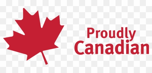 Download Maple Leaf Proudly Canadian - Full Size PNG Image Language