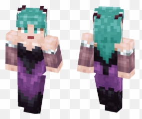 Download Morrigan Aensland - Darkstalkers Minecraft Skin For Rick Grimes Minecraft Skin Png,Darkstalkers Logo