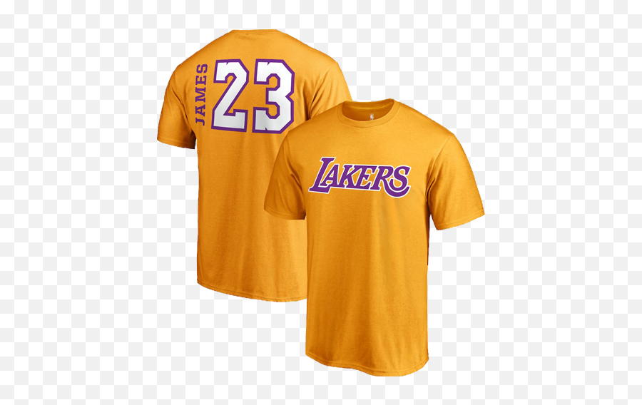 Los Angeles Lakers Lebron James Side Sweep Player T - Shirt Lebron James Goat Shirt Png,Lebron James Lakers Png