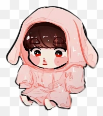 Jin Sticker - Bts Chibi Sticker Jin Transparent Cartoon Bts Stickers Png Jin,Bts Transparent