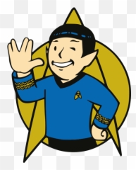 Star Trek Spock Fallout - Vault Boy Star Trek Png,Spock Png