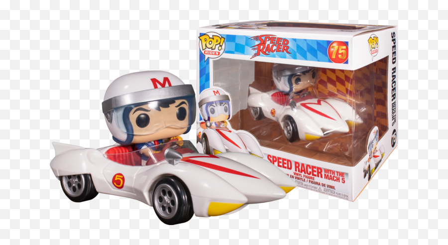 Speed Racer With Mach 5 Funko Pop - Speed Racer Mach 5 Pop Png,Speed Racer Png