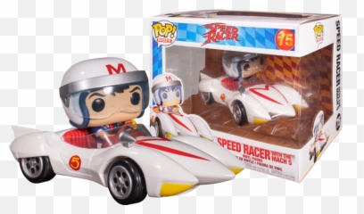 Speed Racer With Mach 5 Funko Pop - Speed Racer Mach 5 Pop Png,Speed Racer Png