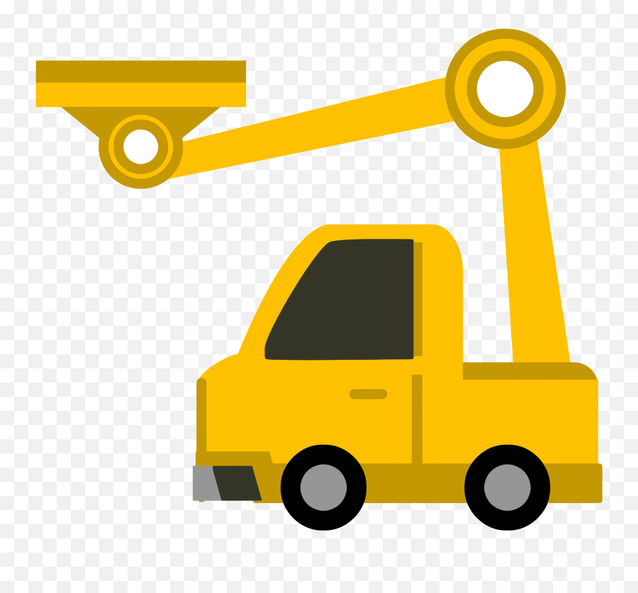 Crane Clipart Truck Transparent - Construction Car Cartoon Png,Crane Png