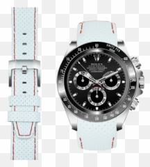 Curved End Leather Racing Strap For - Rolex Leather Watch Strap Png,Icon Retro Daytona