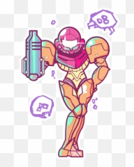 Samus Aran Metroid - Outline png