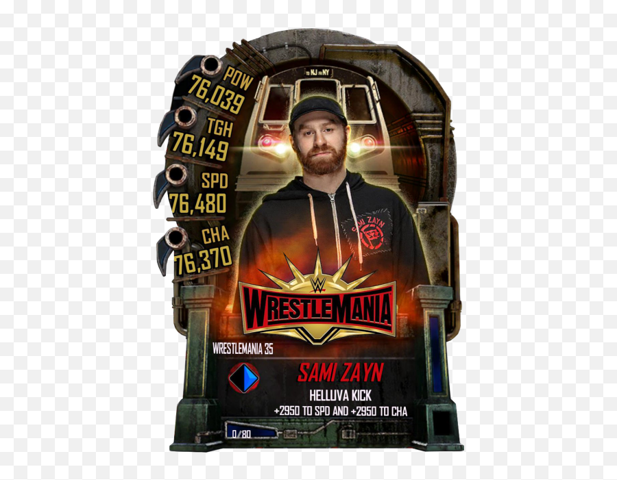 Sami Zayn - Jeff Hardy Wwe Supercard Png,Sami Zayn Png