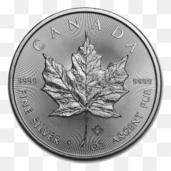 2018 Canadian Maple Leaf Silver Coin 1oz - 2014 1 Oz Canadian Silver Maple Leaf Coin Bu Png,Canada Maple Leaf Png