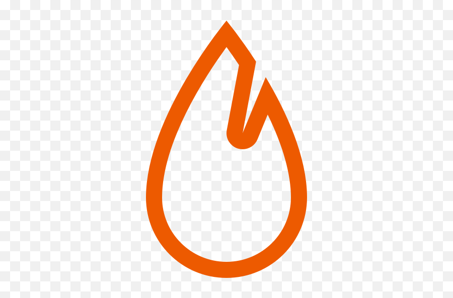 Orange Fire Icon Png Symbol - Imagem De Símbolo De Fogo Azul,Damage Icon