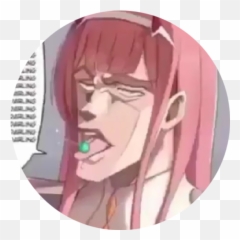 Kakyoin Jojo Jojou0027s Rerorerorero Harleyquinn Pink Meme - Darling In The Franxx Jojo Png,Kakyoin Png
