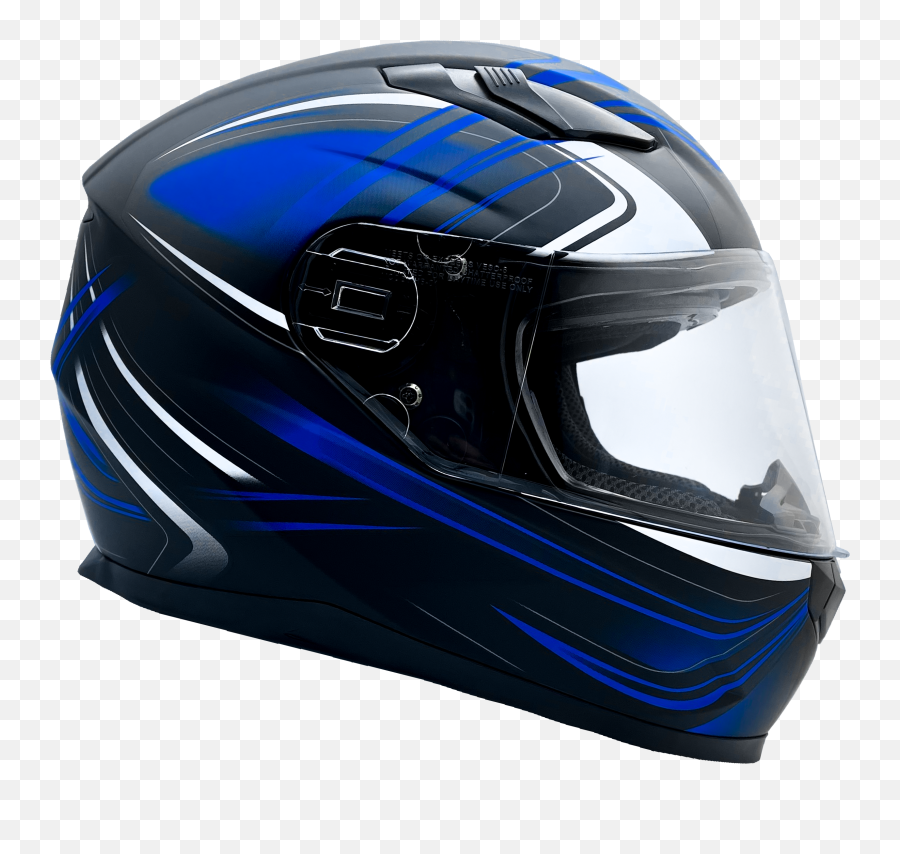 Adult Matte Blue Full Face Helmet W Retractable Sun Visor - Motorcycle Helmet Png,Icon Airmada Helmet Review