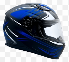Adult Matte Blue Full Face Helmet W Retractable Sun Visor - Motorcycle png