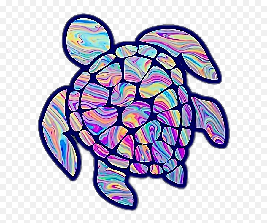 Sea Turtle Drawing Tumblr - Cute Tie Dye Backgrounds Png,Cute Turtle Png