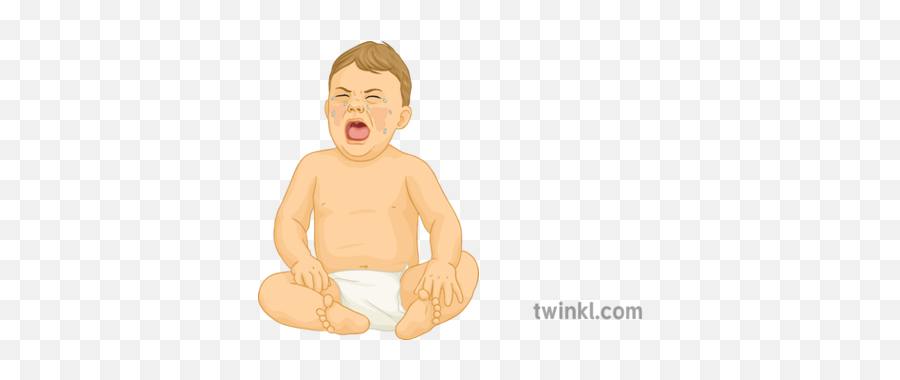 Crying Baby Child Emotion Infant Family Ks4 Illustration - Sitting Png,Crying Baby Png