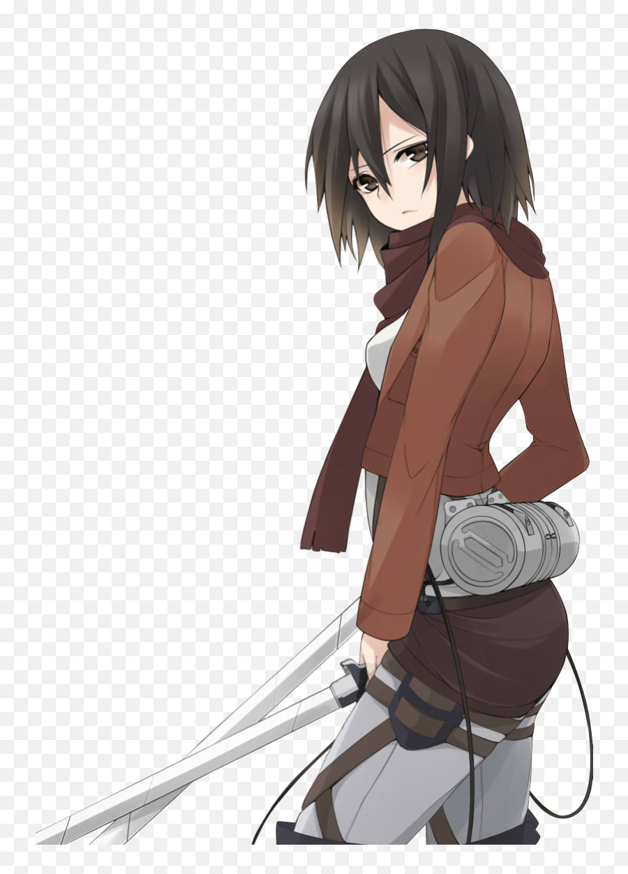 Most Famous Female Anime Character - Anime Mikasa Png,Anime Characters Png  - free transparent png images 
