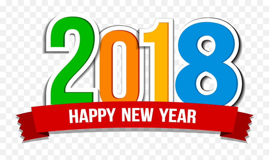 Happy New Year 2018 Images Png 2 - Graphic Design,New Year 2018 Png