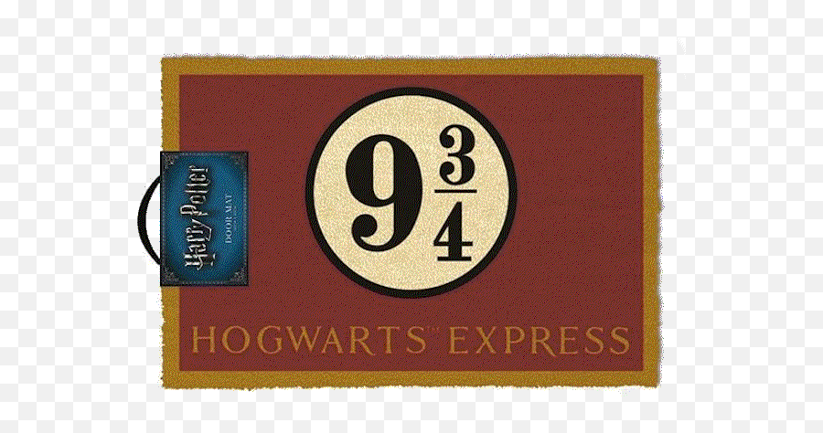 Harry Potter Hogwarts Express Doormat - Hogwarts 9 3 4 Sign Png,Harry Potter Logo Png