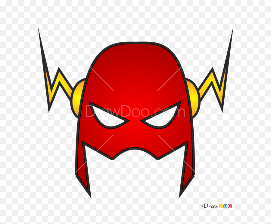 Superhero Mask Png - Flash Mask Png Face Mask Drawing Drawing,Phantom Of The Opera Mask Png