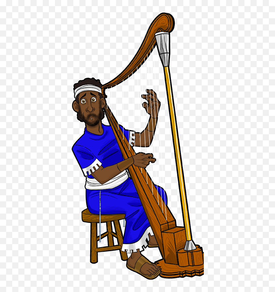 Harp Clipart Free Download - David Playing The Harp Png,Harp Png
