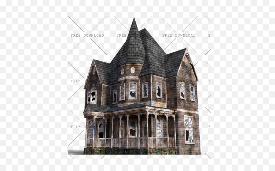 Haunted House Png Image With Transparent Background - Photo,Mansion Png
