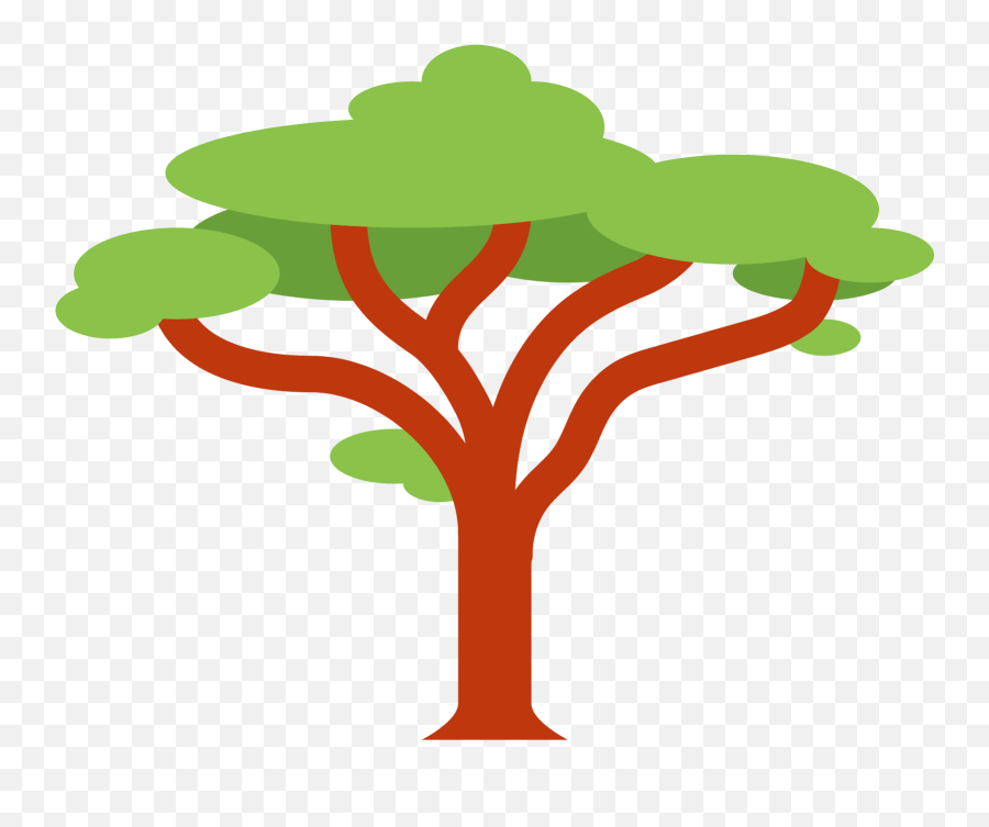 Free Cartoon Tree Icon Vector - Acacia Icon Clipart Full Vector Tree Icon Png,Tree Icon Png